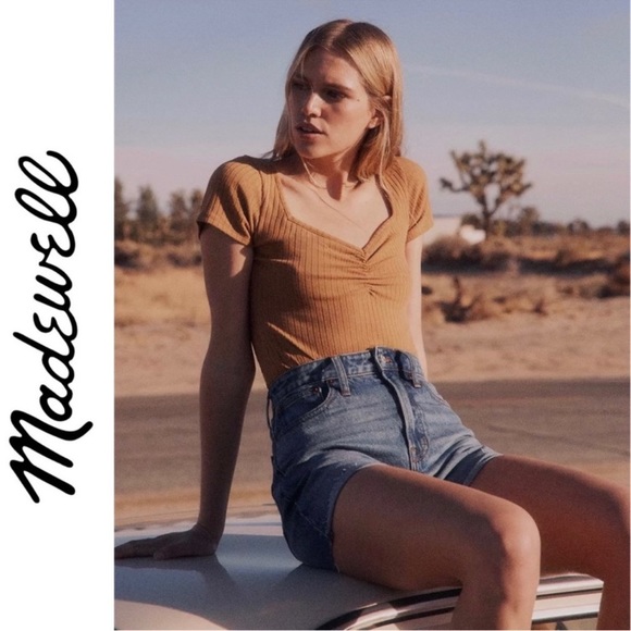 🐲💙 Madewell High-Rise Denim Shorts - Picture 5 of 11